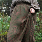 The Gathered Skirt in Pink Stitch Cotton - House of Flint