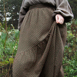 The Gathered Skirt in Pink Stitch Cotton - House of Flint