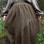 The Gathered Skirt in Pink Stitch Cotton - House of Flint