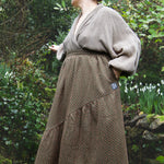 The Gathered Skirt in Pink Stitch Cotton - House of Flint