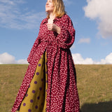 The Oak Skirt - Purple polka