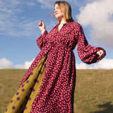 The Oak Skirt - Purple polka