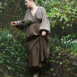 The Gathered Skirt in Pink Stitch Cotton - House of Flint