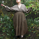 The Gathered Skirt in Pink Stitch Cotton - House of Flint