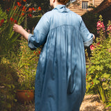 The Hellebore Dress in Denim Blue