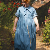 The Hellebore Dress in Denim Blue