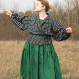 The Solstice Shirt in Blue/Green brushed cotton check - House of Flint