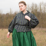 The Solstice Shirt in Blue/Green brushed cotton check - House of Flint