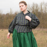 The Solstice Shirt in Blue/Green brushed cotton check - House of Flint