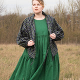 The Solstice Shirt in Blue/Green brushed cotton check - House of Flint