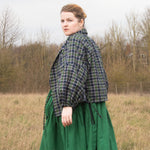 The Solstice Shirt in Blue/Green brushed cotton check - House of Flint