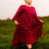 The Everything Dress in Red Check - House of Flint