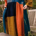 The Patchwork Everything Dress in Autumn linens - House of Flint