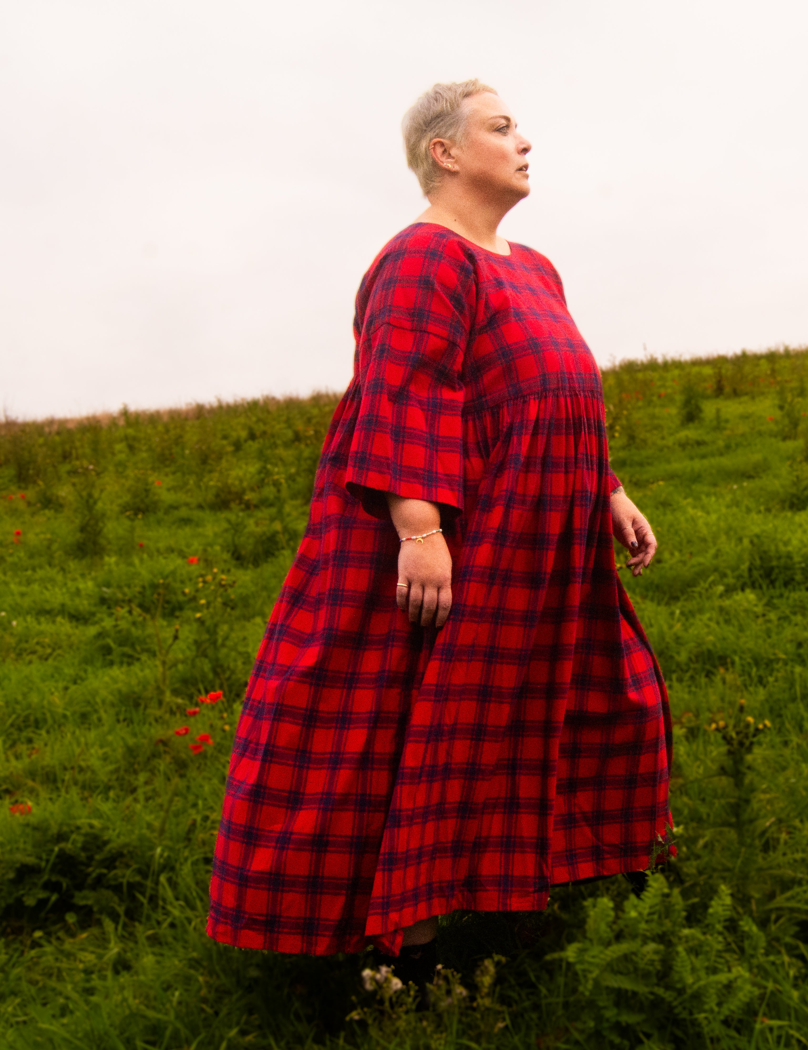 The Everything Dress in Red Check - House of Flint