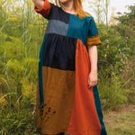 The Patchwork Everything Dress in Autumn linens - House of Flint