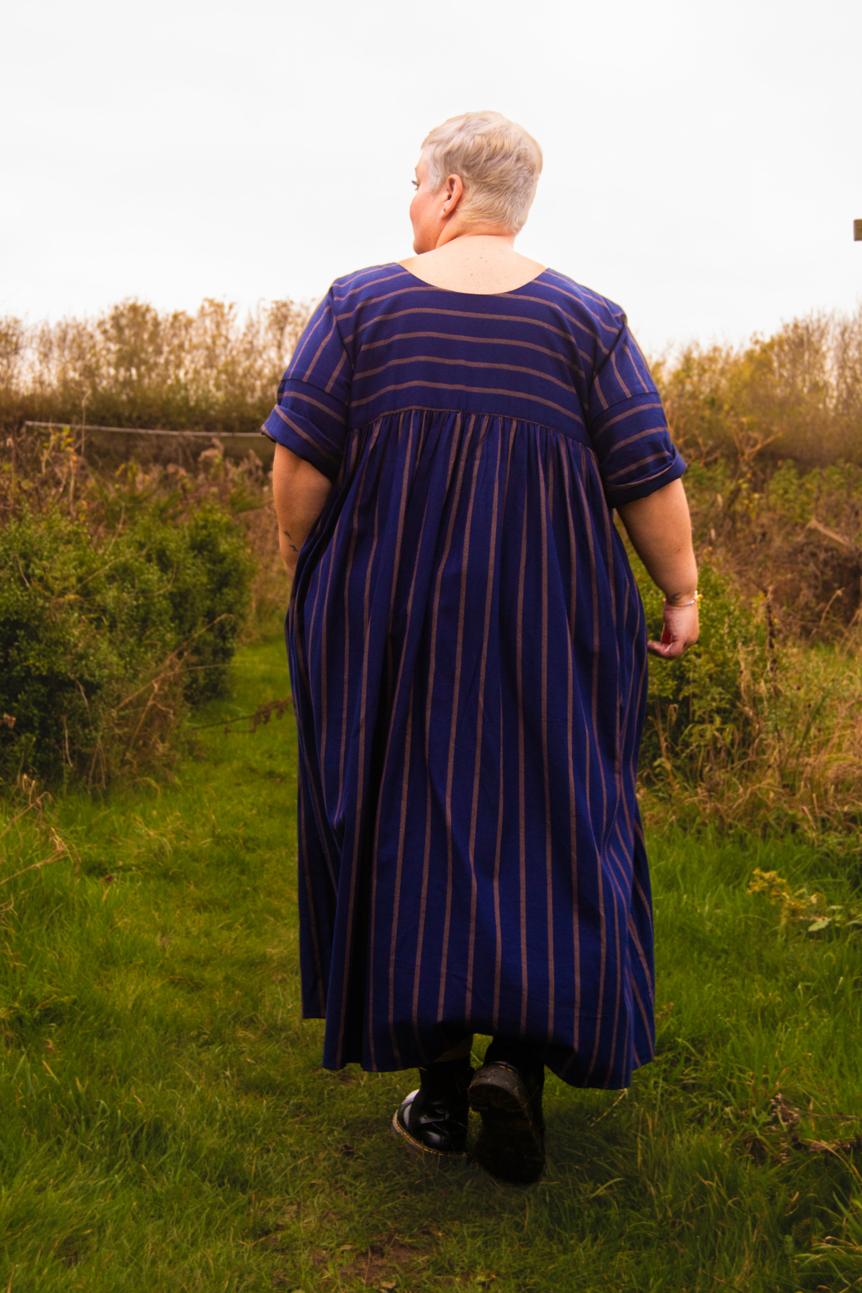 The Everything Dress in Navy Stripe - House of Flint