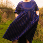 The Everything Dress in Navy Stripe - House of Flint