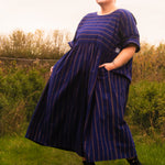 The Everything Dress in Navy Stripe - House of Flint