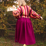 The Oak Skirt - Dark Rasberry double gauze