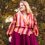 The Solstice Shirt in Sunset Stripe