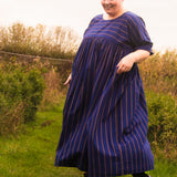 The Everything Dress in Navy Stripe - House of Flint