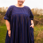 The Everything Dress in Navy Stripe - House of Flint