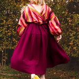 The Oak Skirt - Dark Rasberry double gauze