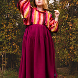 The Oak Skirt - Dark Rasberry double gauze