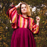 The Solstice Shirt in Sunset Stripe