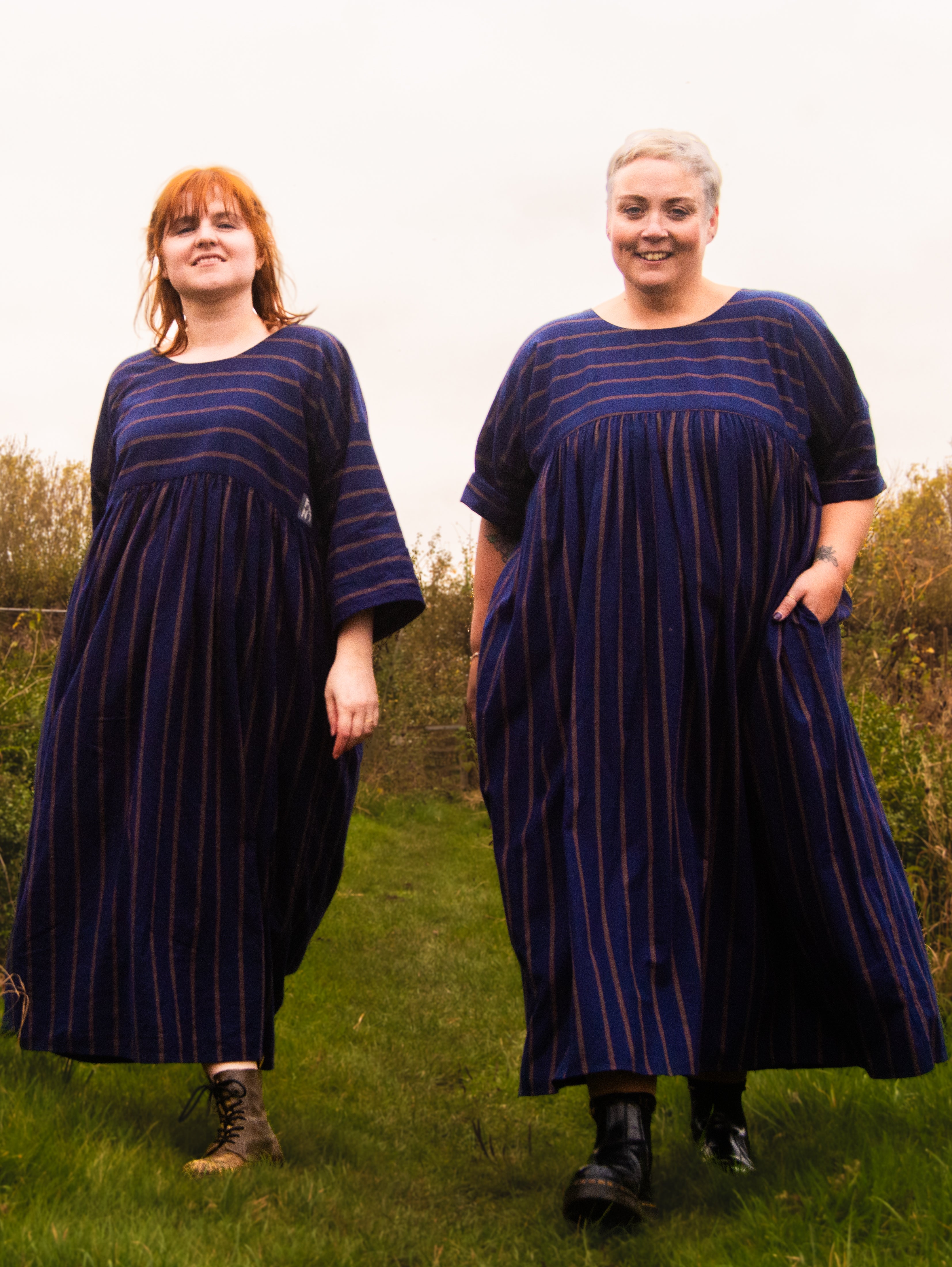 The Everything Dress in Navy Stripe - House of Flint