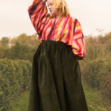 The Oak Skirt - Olive needlecord