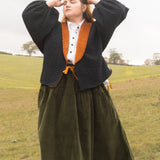 The Oak Skirt - Olive needlecord