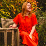 The Doddle Dress in Aperol