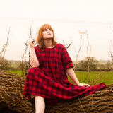 The Everything Dress in Red Check - House of Flint