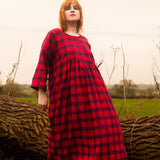 The Everything Dress in Red Check - House of Flint