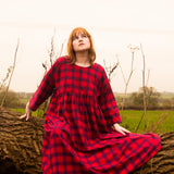 The Everything Dress in Red Check - House of Flint