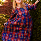 The Everything Dress in Terracotta Check