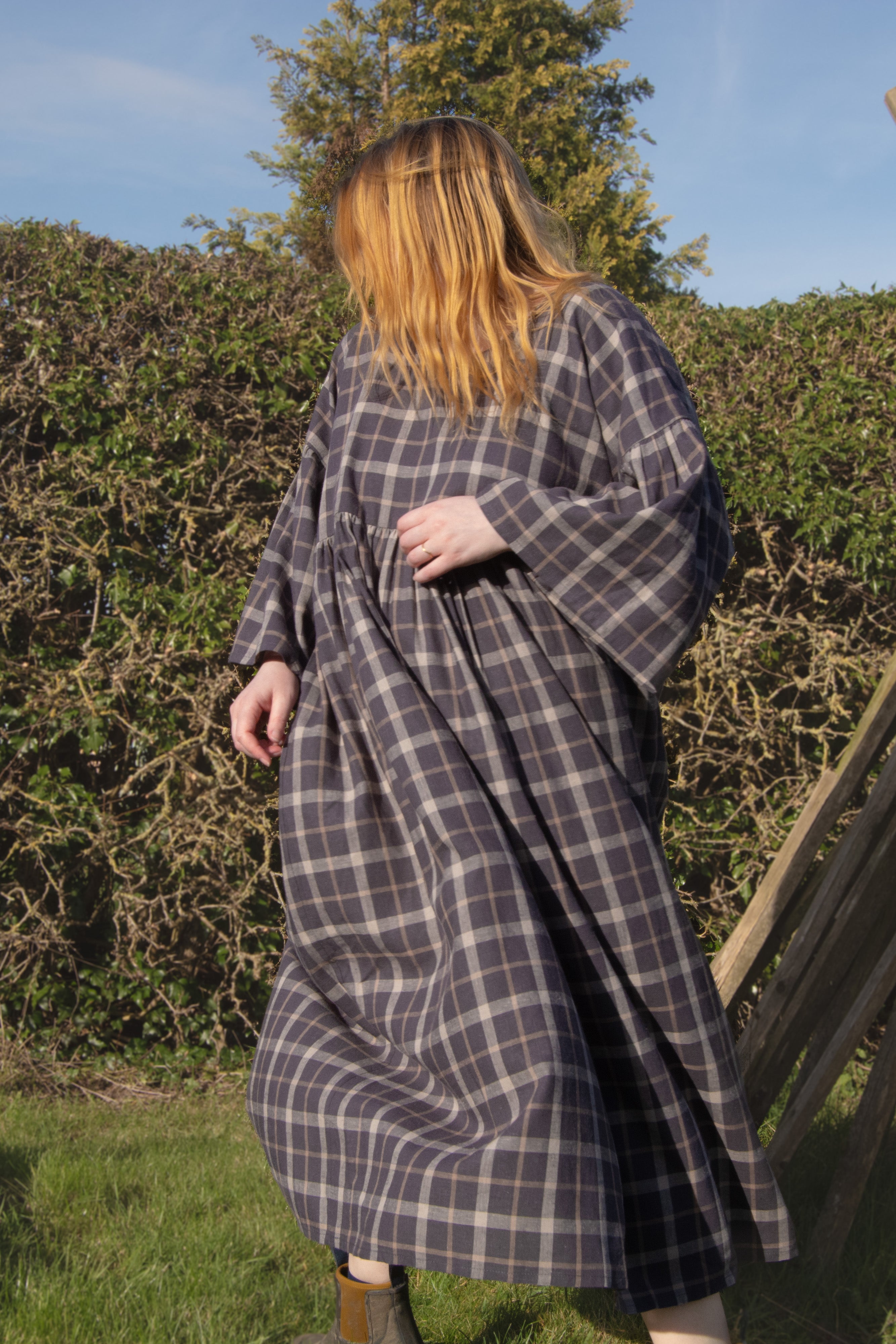 The Everything Dress in Brown Check - House of Flint