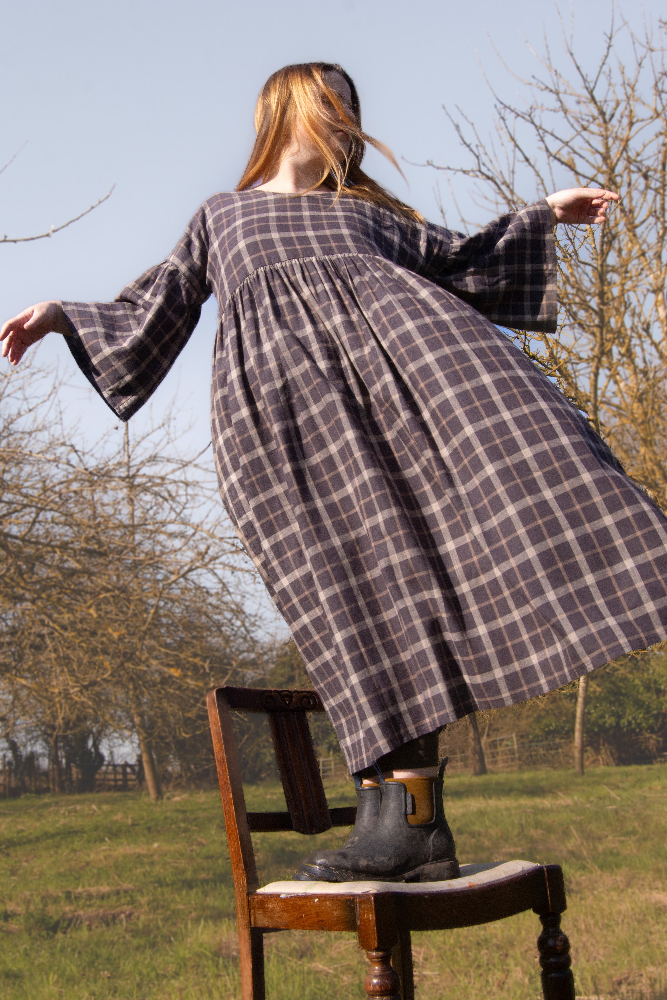 The Everything Dress in Brown Check - House of Flint