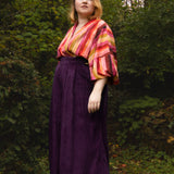 The Margo Trousers in Purple corduroy