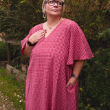 The Joan Dress in Red/Pink Gingham