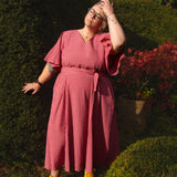 The Joan Dress in Red/Pink Gingham